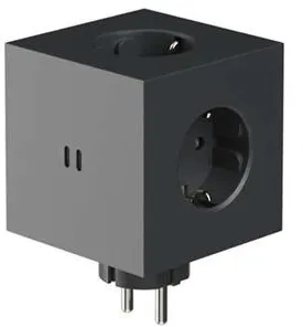 Avolt Square 2 Stikdåse Stockholm Black